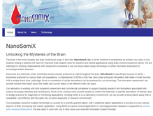 Tablet Screenshot of nanosomix.com